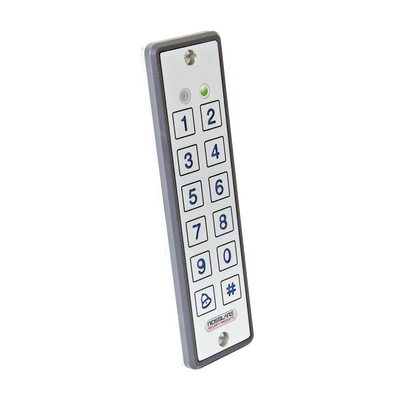 Lector ultra delgado de proximidad con teclado, capacidad de lectura de tarjetas de proximidad de 125 Khz (tipo EM y HID)