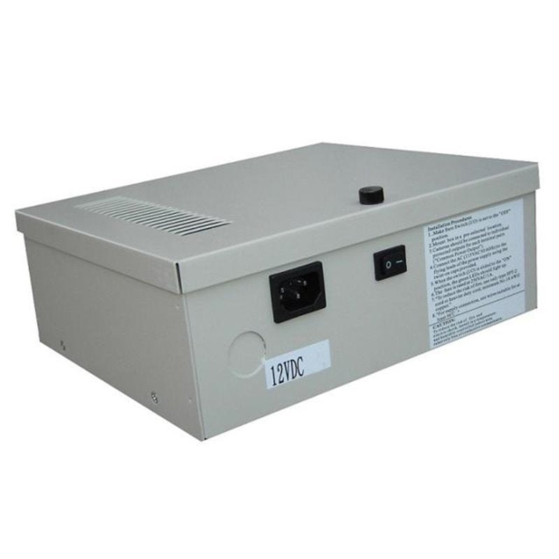 FUENTE DE PODER 12V 10AMPERES CON DISTRIBUIDOR PARA 9 CAMARAS
