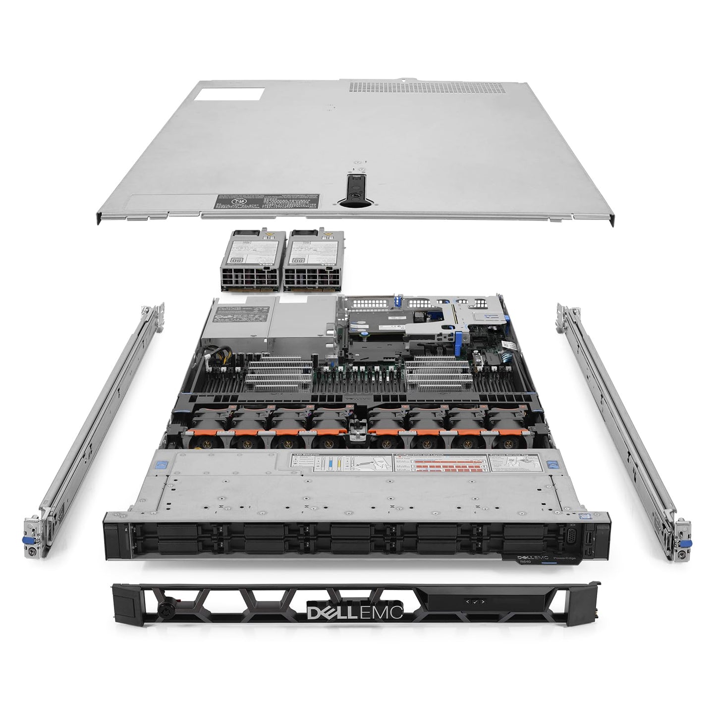 Servidor Dell PowerEdge R640, Intel Xeon Silver 4114 2.20GHz, 128GB DDR4, 1.92TB, 2.5", SATA, Rack (1U) - no Sistema Operativo Instalado