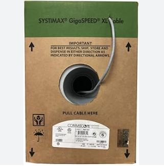 Bobina  Cable Utp Cat6 Systimax Gris 305 Metros