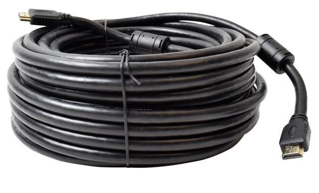 Cable HDMI de 20 Metros (65.62 Pies) (High Speed) / Resolución 4K / Soporta Canal de Retorno de Audio (ARC)/ Soporta 3D / Blindado para Reducir Interferencia / Chapado en Oro / Alta Resistencia y Durabilidad.
