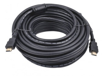 Cable HDMI de 20 Metros (65.62 Pies) (High Speed) / Resolución 4K / Soporta Canal de Retorno de Audio (ARC)/ Soporta 3D / Blindado para Reducir Interferencia / Chapado en Oro / Alta Resistencia y Durabilidad.