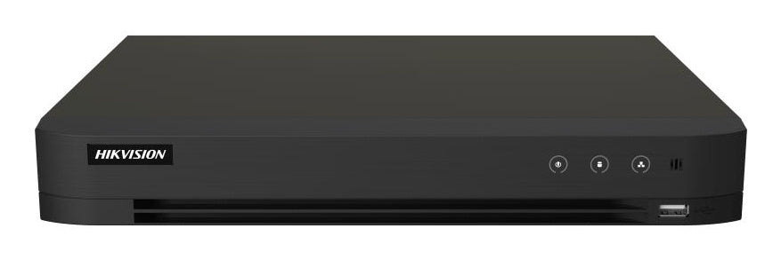 DVR 16 Canales TURBOHD + 8 Canales IP / 5 Megapixel Lite - 3K Lite / Audio de Dos Vías por Coaxitron / Reconocimiento Facial / ACUSENSE (Evita falsas alarmas) / 1 Bahía de Disco Duro / Salida de Video en Full HD