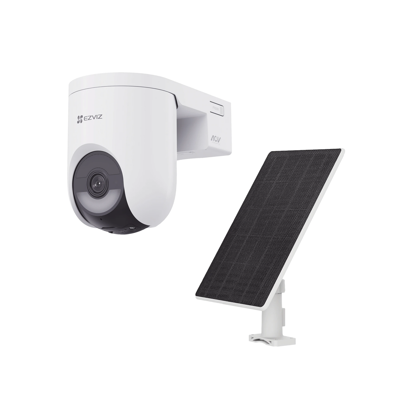 Kit Cámara PT 4G y Wi-Fi / 2K+ (4Megapixel)  / IA Detección Humano-Vehiculo / Color Nocturno / Batería 5200 mAh / IP65 / Incluye  Panel Solar 5W IP65