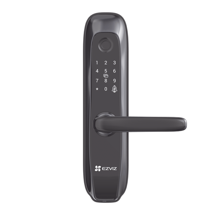 Cerradura Inteligente / Protocolo Zigbee / Códigos Temporales Para Visitantes / Lectura de Huella / Lectura de Tag / Contraseña / Botón para Timbrar / Alarma Anti-intrusión / Uso en Interior / Incluye HUB