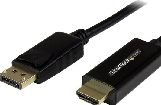 Cable DisplayPort 1.2 Macho - HDMI Macho, 4K, 30Hz, 2 Metros, Negro
