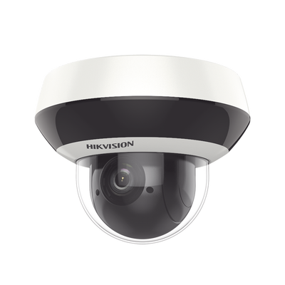 Mini Domo PTZ IP 4 Megapixel / 4X Zoom / H.265+ / 20 mts IR EXIR / WDR / PoE / IK10 /Exterior IP66 / DarkFighter / Micrófono Integrado / Micro SD