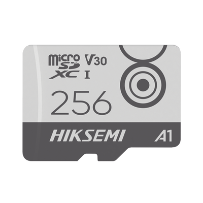 MicroSD HIKSEMI CITY GO / 256 GB / 100 MB/s Lectura / 90 MB/s Escritura / Clase 10 U3 V30 / TLC NAND / Especializada Para Videovigilancia Móvil 24/7