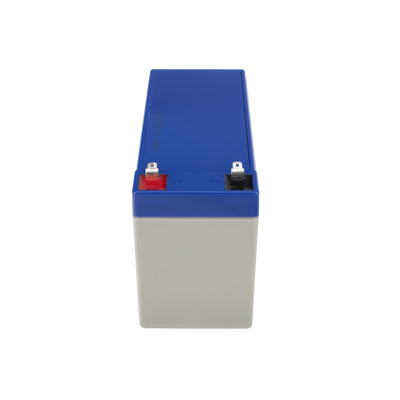 Batería 12 V / 7 Ah / UL / Tecnología AGM / Vida útil promedio 5 años / Uso en equipo electrónico, Alarmas de Intrusión / Incendio / Control de acceso / Video Vigilancia / Terminales F1 ( Incluye adaptador F2 )