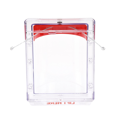 Cubierta Protectora Serie Stopper II® De Policarbonato Super Resistente, Montaje Empotrado, Texto En Inglés, Sin Bocina