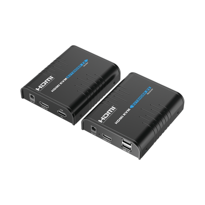Kit extensor KVM (HDMI y USB) hasta 120 metros | Resolución 1080P @ 60 Hz | Soporta STP y UTP CAT6 | Soporta Switch Gigabit para control KVM múltiple | Soporta hasta 253 receptores | Transmite el Video y Controla tu DVR vía USB