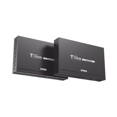 Kit Extensor MATRICIAL HDMI para distancias de 120 metros | Resolución 4K @ 30Hz | Cat6 | Soporta 100 TX de entrada e Ilimitados RX en la salida | Control por PC, Control Remoto y Botón | Compatible con Switch IGMP.