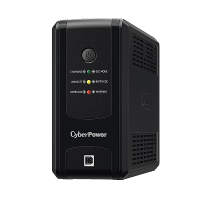 UPS de 750 VA/375 W, Topología Línea Interactiva, Entrada 120 Vca NEMA 5-15P, y 8 Salidas NEMA 5-15R, Puerto USB, Con Regulador de Voltaje (AVR)